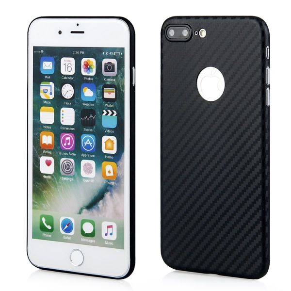 Schutzhülle "PC Carbonoptik" für iPhone 7/8 Plus schwarz